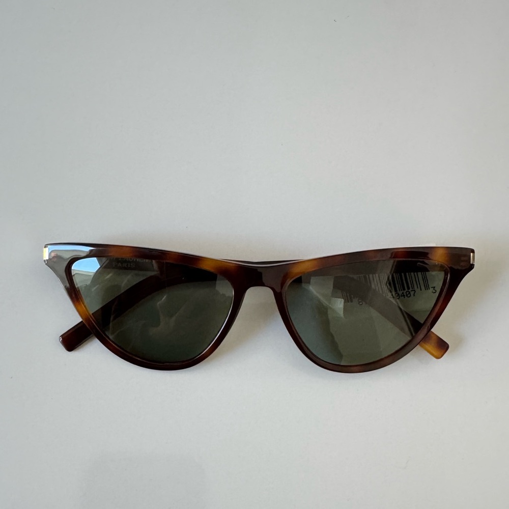 Saint Laurent SL550 SLIM 002 Cat Eye Havana Tortoiseshell 56-16-145 Sunglasses - Picture 5 of 16